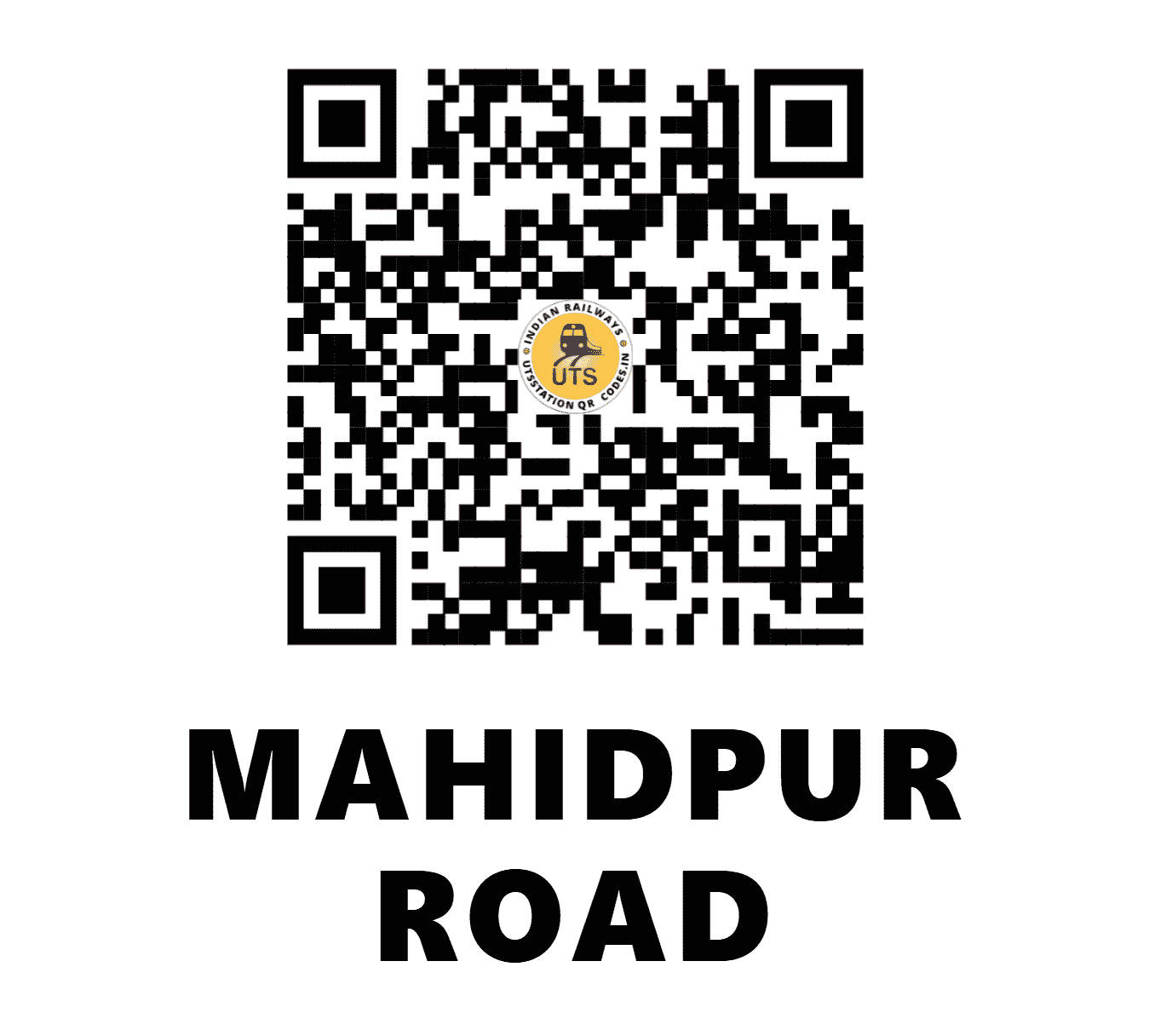 UTS QR Code for MAHIDPUR ROAD - MEP (WC - MADHYA PRADESH)